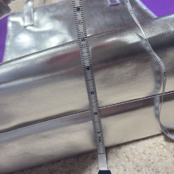 Clinique tote bag purple and silver - Picture 7 of 8
